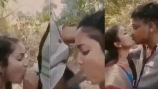 Desi fsi blog Xxx hindi porn Kinky wife gives an outdoors blowjob to her husband